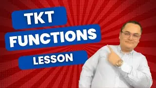 TKT  FUNCTIONS (Teaching Knowledge Test) Preparation Course, ONLINE COURSE