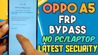 OPPO A5 CPH1933 FRP Bypass Without PC | OPPO A5 2020 Google Account Remove 2024