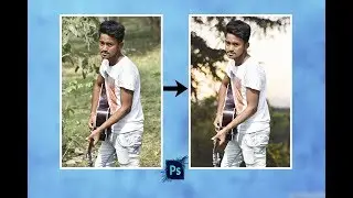 Background change manipulation in photoshop/Photo editing software/photoshop editing 2018
