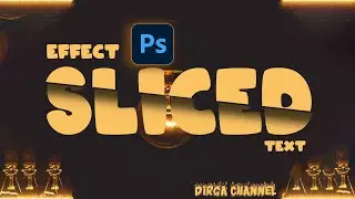 Easy Ways to Create Sliced ​​Text Effect - Cut Text