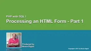 Processing an HTML Form with PHP    Part 1