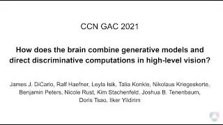CCN 2021: How does the brain combine generative models and direct discriminative computations in...