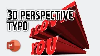 3D Perspective Typo PowerPoint Templates