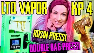 Double Bag Rosin Press! Overflowing Smash! LTQ Vapor KP-4 Review!