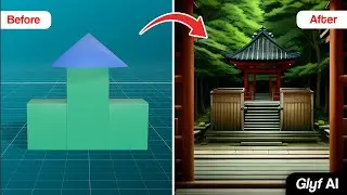 Convert basic 3D design to mind blowing ART with AI | Glyf AI