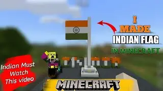 TODAY I MADE INDIAN FLAG IN MINECRAFT
