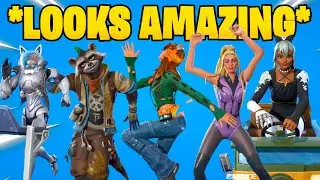 NEW Fortnite Leaked Emotes Looks Amazing With Leaked Skins (Lady Gaga, Katt, PJ..)