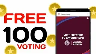 FREE 100 COINS BY VOTING PES 2021 MOBILE