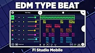 How to make EDM Type Beat | Marshmello Type Beat | how to make Beat Fl Studio Mobile Alan Walker