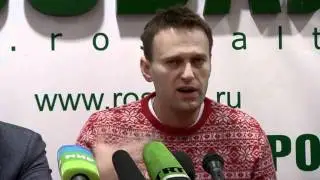 Навальный на пресс-конференции в Петербурге, 25.02.2012