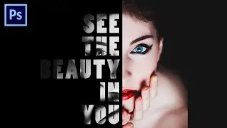 Create a Powerful Text Portrait Poster in Photoshop CC Tutorial | Text effect Portrait
