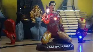 DIY Iron Man Snap from Avengers Endgame Last Scene Model - Tutorial of making 1/12 scale figurine