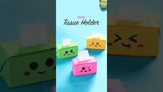 DIY Mini Tissue Holder | Easy Origami Tissue Box | Miniature Tissue Holder