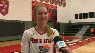 Volleyball Postgame vs Wayne State - Hayley Wegener