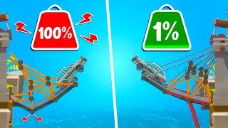 Engineering the Safest JUMP BRIDGES Possible! - Poly Bridge 3