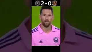 Inter Miami VS Atlanta United Messi Crazy TWICE League Cup Highlights #messi#youtube#shorts#football