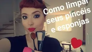 Como lavar suas esponjas e pincéis!