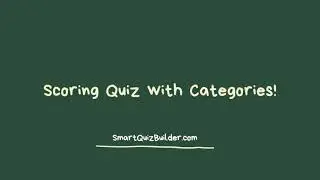 Scoring Quiz with Category Level Scores