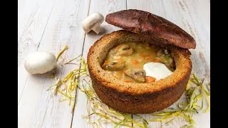 Грибной суп.Простой и вкусный суп.