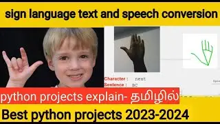 Sign language to text and speech conversion| Python project | #python