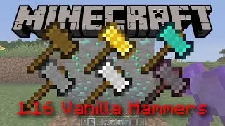 Minecraft Vanilla Hammers Datapack Update for 1.16+