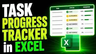 How to create a Task Progress Tracker in Excel (QUICK and EASY GUIDE)