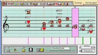 Forest Maze (Super Mario RPG) on Mario Paint Composer