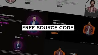 Unbelievable Portfolio UI Design || Download Free Code Now