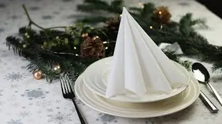 Velice jednoduchý vánoční ubrousek | Easy Christmas Napkin Folding