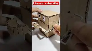 Make a Robot Coin Save Bank With Cardboard #shorts #moneybank #theprince #ytshorts #robotcoinbank