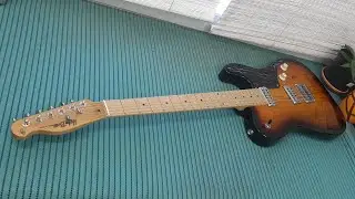 Harley Benton Deluxe Telecaster. Шлифовка ладов.