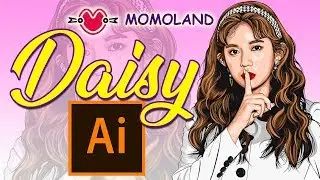 Daisy (데이지) MOMOLAND (모모랜드) Vector Fan Artwork | Adobe Illustrator