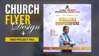 CHURCH FLYER DESIGN: PHOTOSHOP