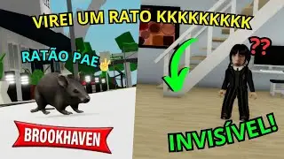 VIREI UM RATO NO BROOKHAVEN - E FIQUEI INVISÍVEL! KKKKKKK