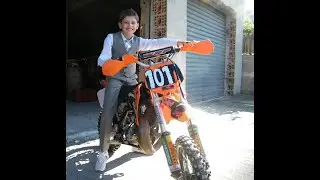 Ktm 65 as a gift, first round of Riccardo.
