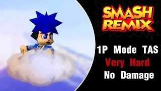 Smash Remix [TAS] - Goemon 1P Mode (Very Hard, No Damage)