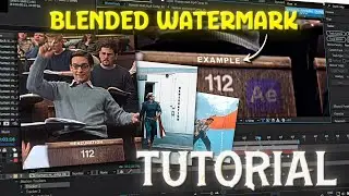 How to make Blended Watermarks | After Effects Beginner's Tutorial