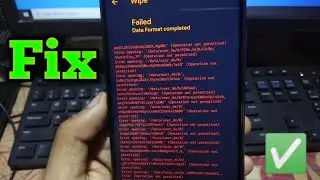 How to Fix Custom Recovery Data Formet Failed Operation Not Permitted🔥