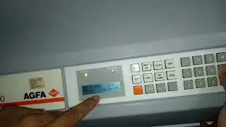 Como colocar metragem do filme na máquina Acusset 1200 AGFA Gravadora de Fotolito