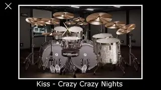 Kiss - Crazy Crazy Nights (Virtual Drumming Cover)