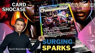 Hydreigon EX  SIR Secret Illustration Rare (Surging Sparks) - Stunning Holo Showcase & Card Details!