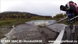 ТЕСТ-ДРАЙВ мотора LongTail KKK MAC III на лодке RusBoat 52V Jon
