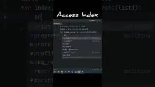 Accessibility of Index in Python #python #programminglanguage #pythontutorial #listinpython