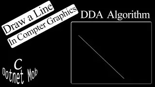 C Graphics Program - Draw Line Using DDA algorithm
