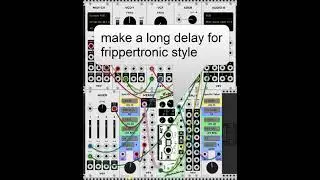 tape delay and frippertronics with Ahornberg Tape Recorder