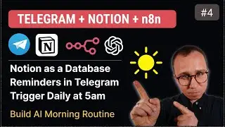 n8n + Telegram + Notion: Build a Daily AI Workflow with OpenAI (Morning Automation - Tutorial #4)