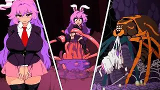 Bunny Girl Went Into the Wrong Cave | All Bosses from Udonge in Cave
