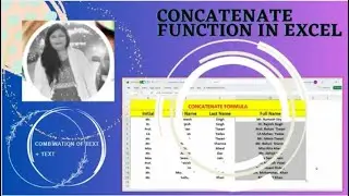 Concatenate formula in Excel