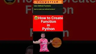 😎😎😎Ek Interesting sa function likho comments mein #shorts #python #vishwottam