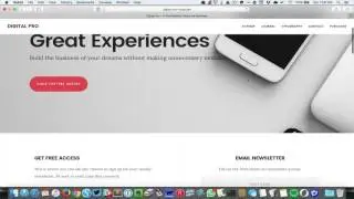 Parallax effect for Front Page 1 background in Digital Pro